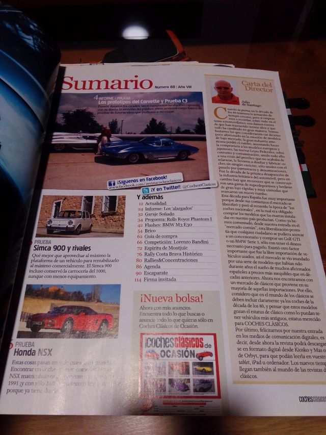 REVISTA COCHES CLÁSICOS.