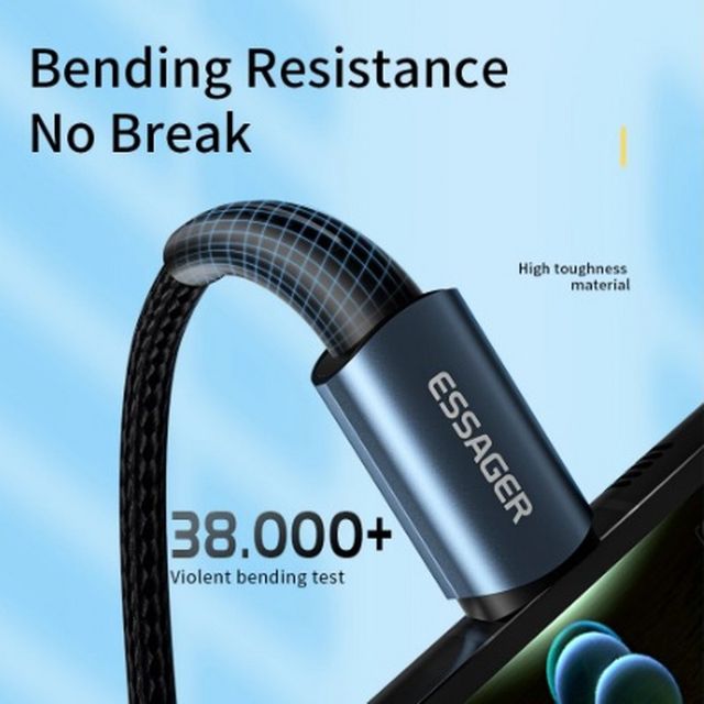 Cable de carga rápida PD100W tipo C