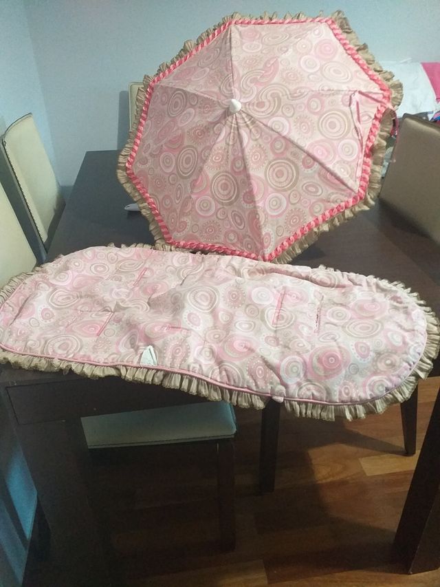 colchoneta y sombrilla para libreta