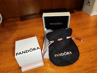 PANDORA PULSERA DE PLATA CHARMS Y JOYERO 