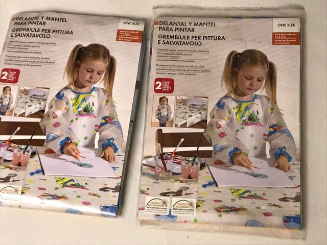 Lote 2 batas y manteles. Especial manualidades