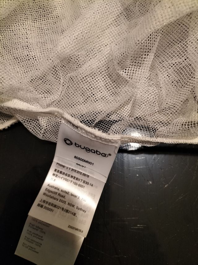 Mosquitera blanca Bugaboo.