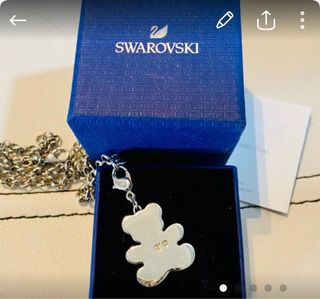 Osito colgante de cristal original de Swarovsky