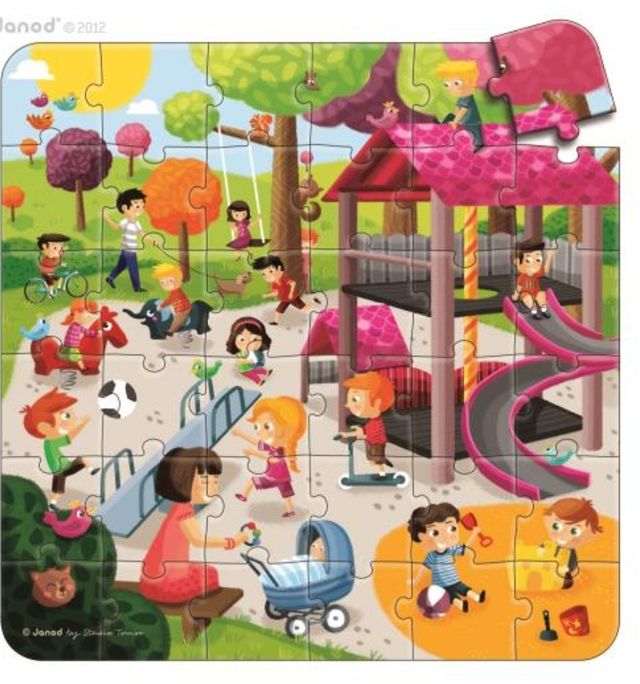 Puzzle Janod 3 en 1 de 36 piezas