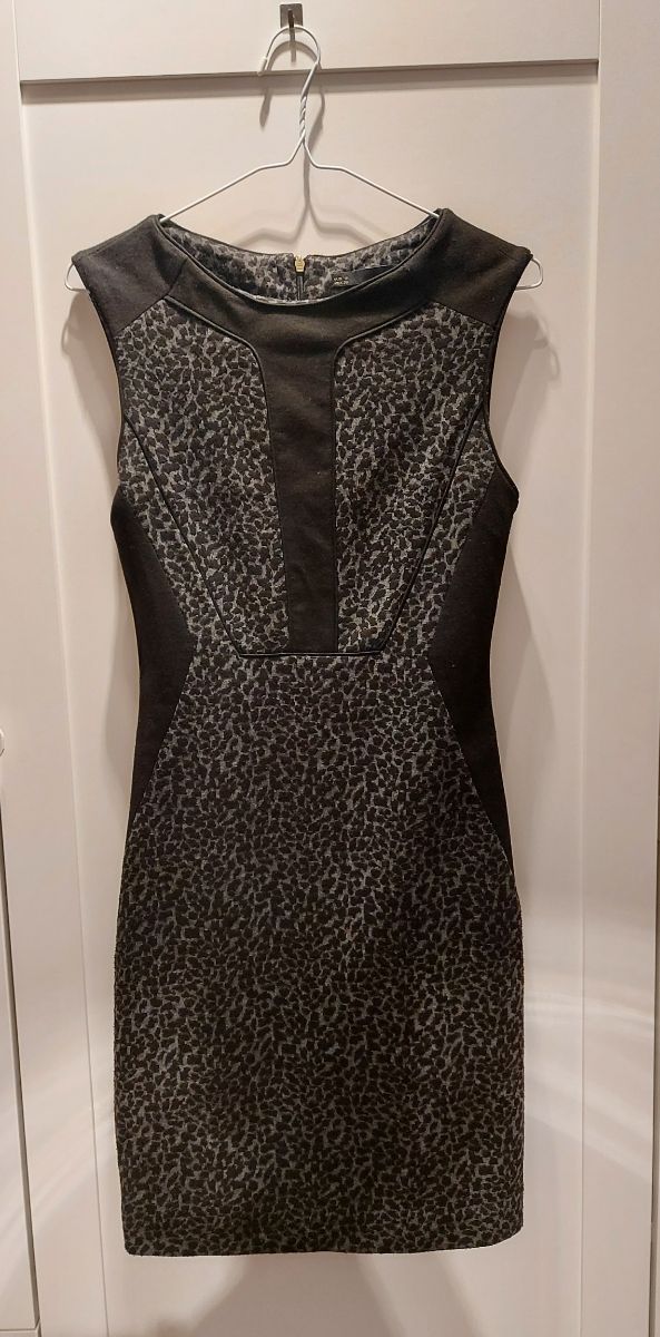 Vestido entallado animal print