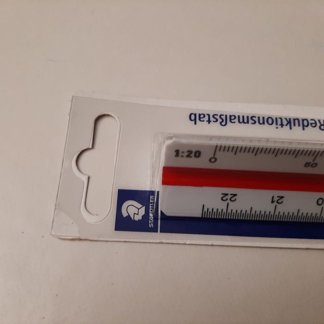 Escalimetro nuevo Staedtler 1:20 1:25 1:50 1:100