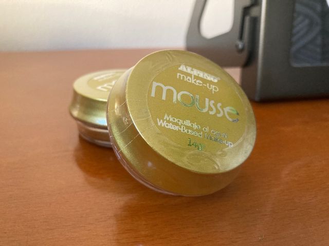 Lote 2 cajas maquillaje mousse Alpino oro