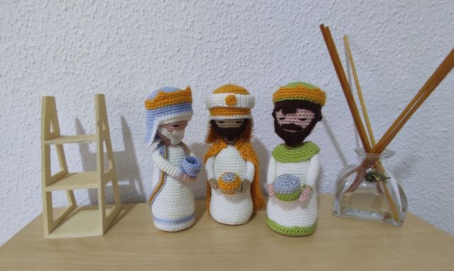 Reyes Magos amigurumi