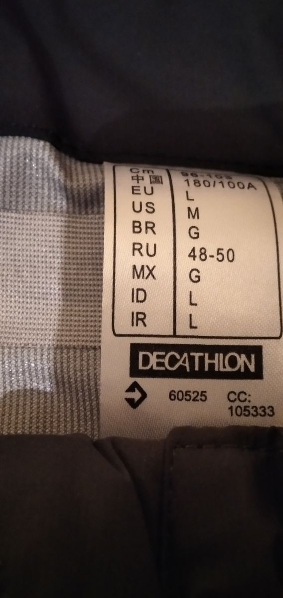 Chaqueta chubasquero RockRider ST 900.Talla L.