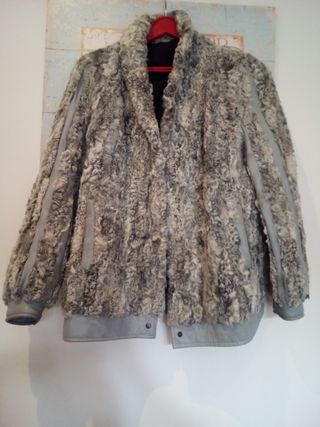 Chaquetón piel astracán talla 46 