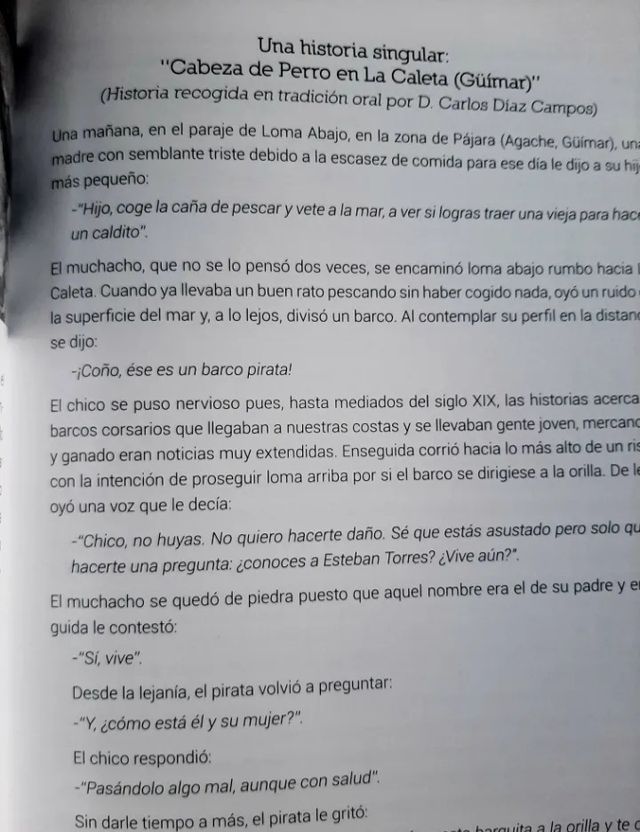 Enigmas y tesoros en Canarias. Cabeza de Perro.