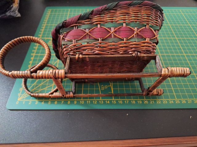 Cesta de mimbre. Nueva