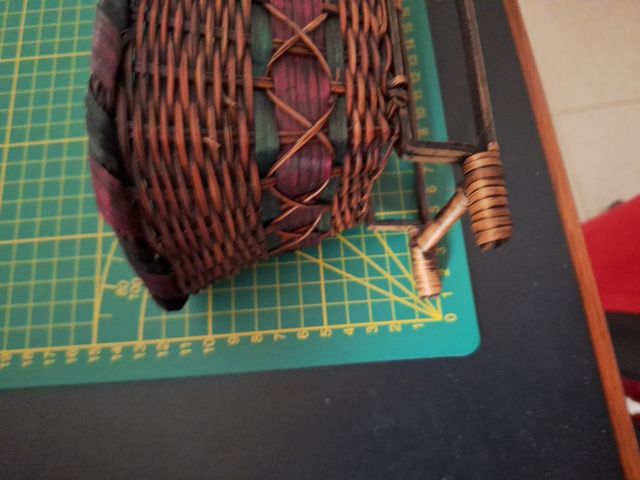 Cesta de mimbre. Nueva