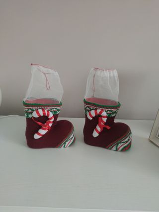 Adornos navidad botas