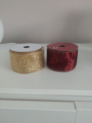 Adornos navidad cinta arbol