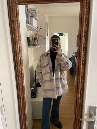 Camisa de cuadros oversize 