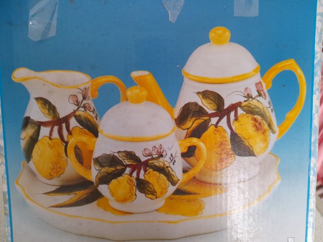 set porcellana dipinti a mano