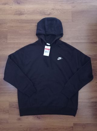 Sudadera Nike con Capucha Negra Logo