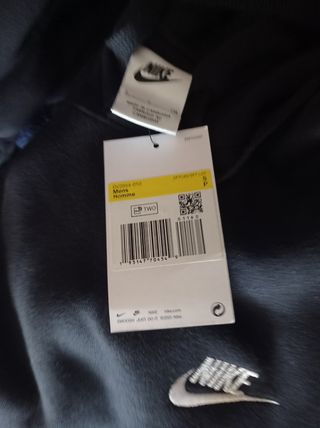 Sudadera Nike con Capucha Negra Logo