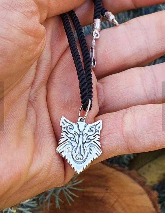 Ciondolo in argento Lobo