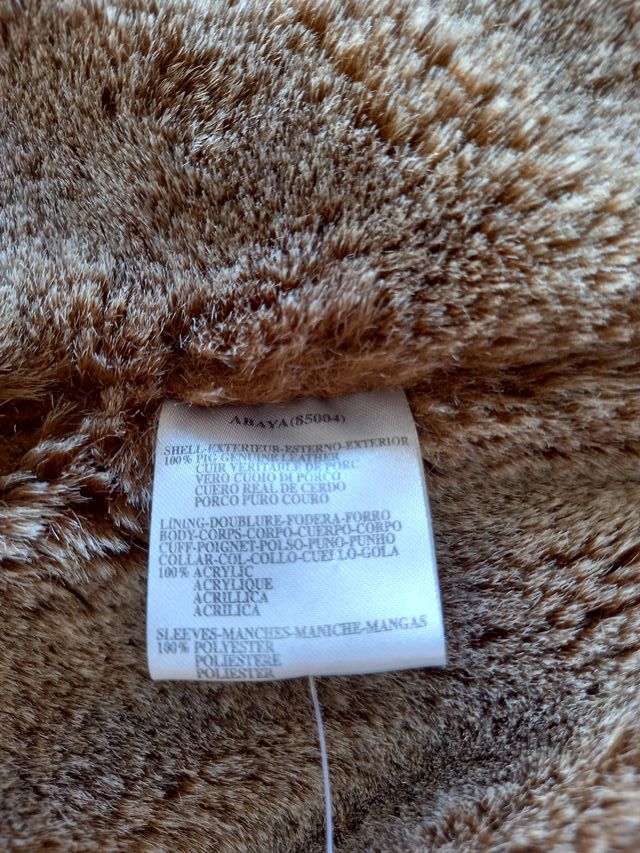 Chaqueta de piel con pelo René Derhy