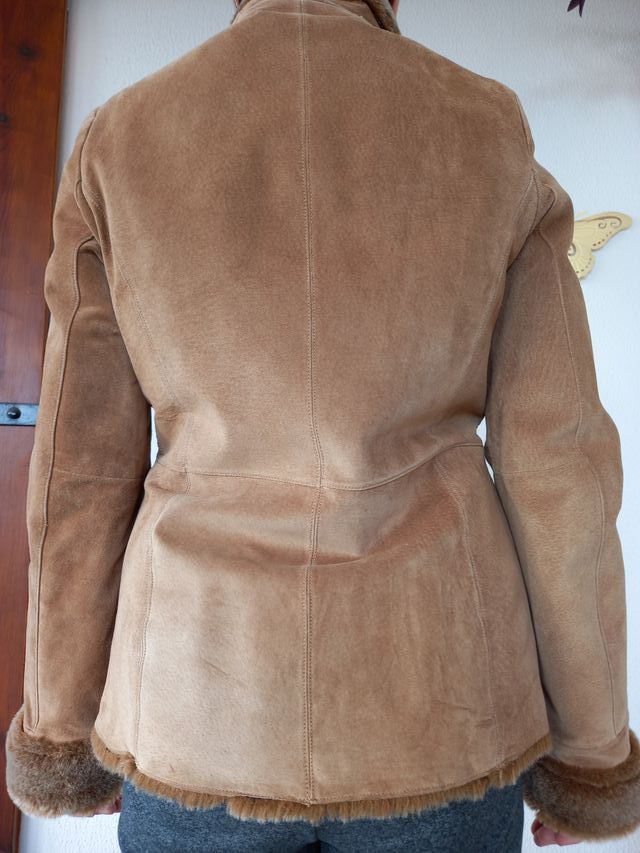 Chaqueta de piel con pelo René Derhy