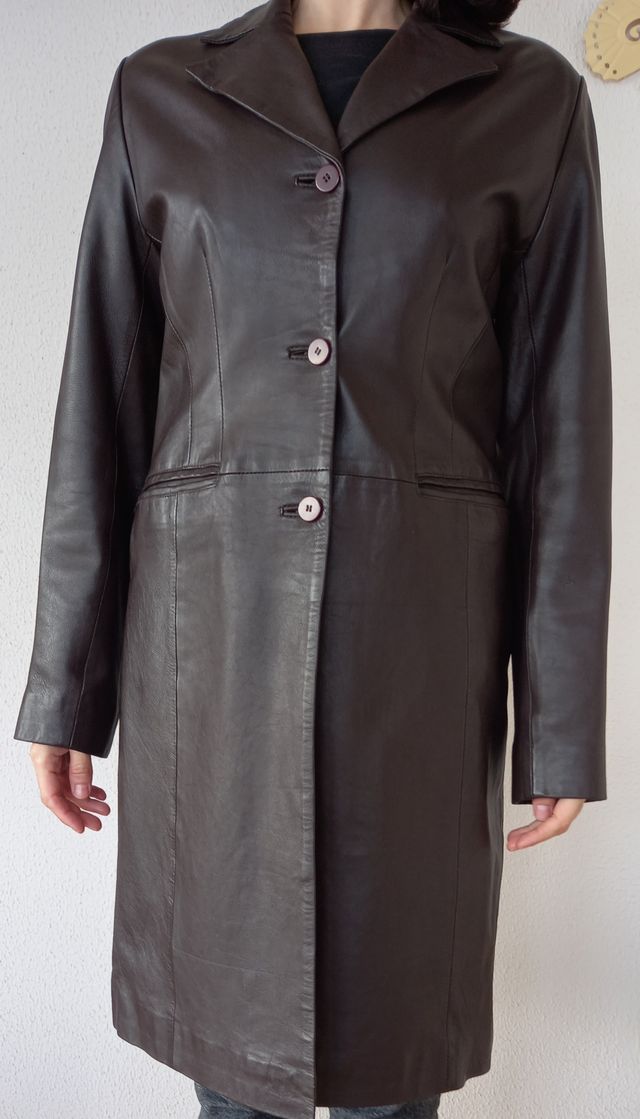 Abrigo 100% piel