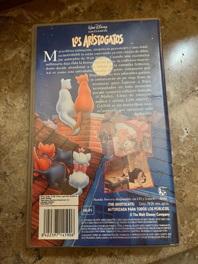 VHS Disney los aristogatos