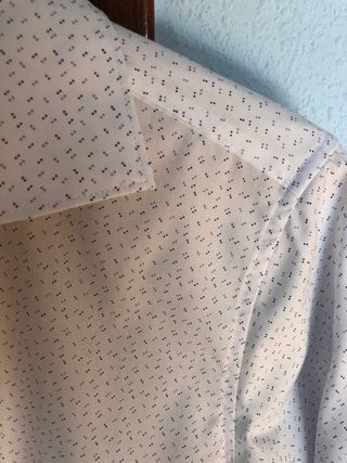 Camisa blanca estampada 