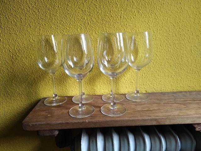 juego 6 copas de cristal