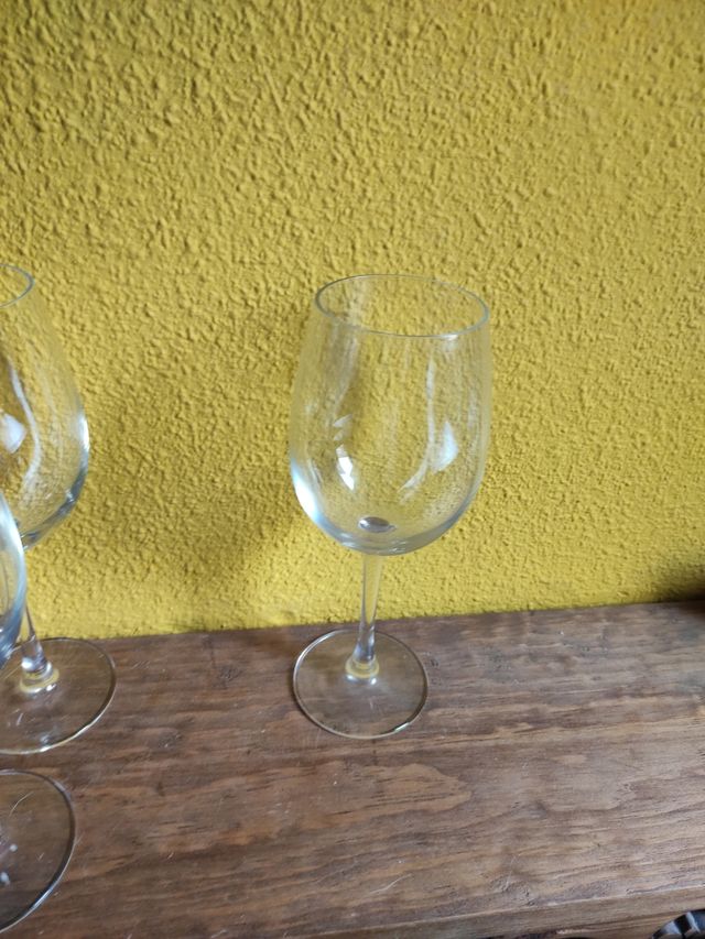 juego 6 copas de cristal