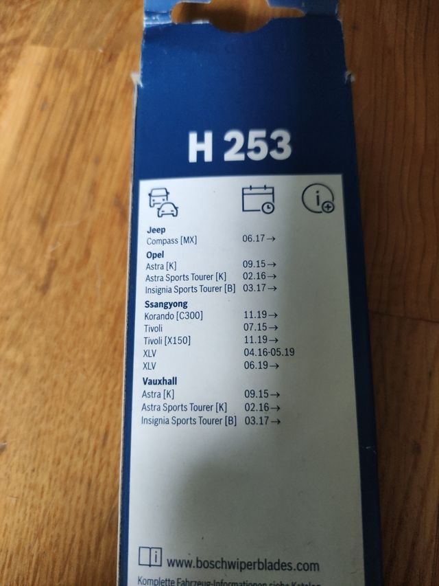 limpiaparabrisas Bosch h253