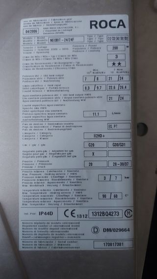 Caldera Neobit 24 24 F y Sara despiece