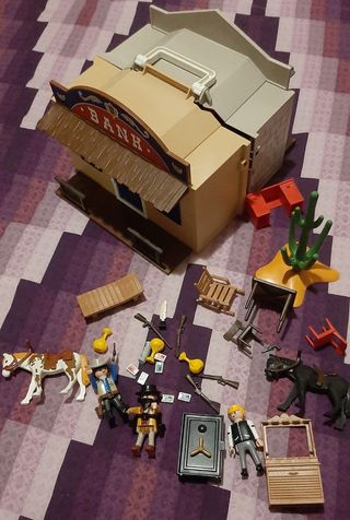 playmobil maletín ciudad del oeste