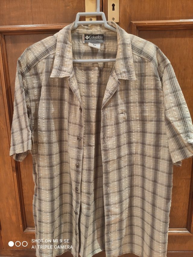 Camicia a maniche corte a quadretti