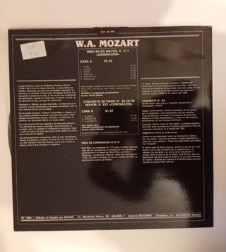 vinilo Mozart 