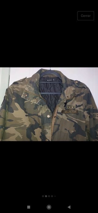 Cazadora Stradivarius militar talla M, usada un pa