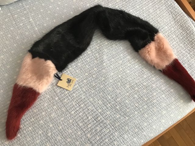 Estola de pelo sintético mujer