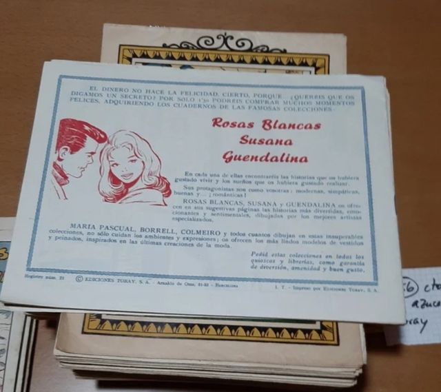 Colección juvenil azucena años 50-60