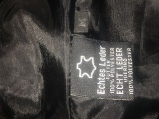 Cazadora biker piel negra