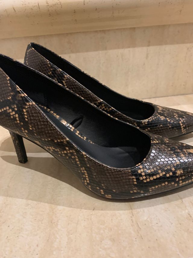 Zapatos tacón serpiente como nuevos