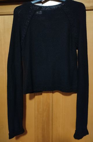 Chaqueta negra fiesta Mango. Talla 38/S 
