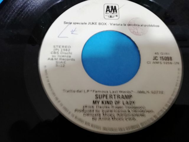 Supertramp lotto 2   45 giri PROMO
jukebox