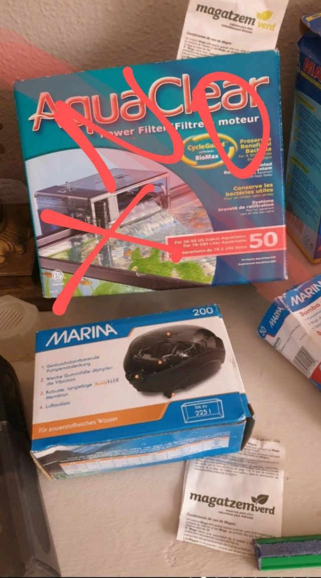 Lote completo acuario pecera