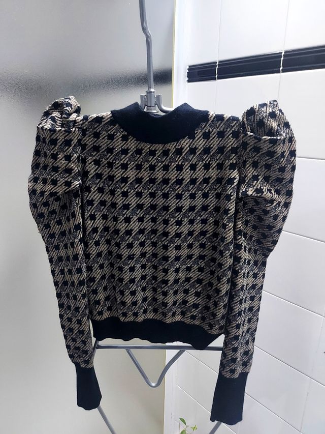 Jersey jacquard y brillo 