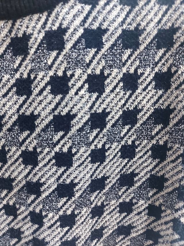 Jersey jacquard y brillo 