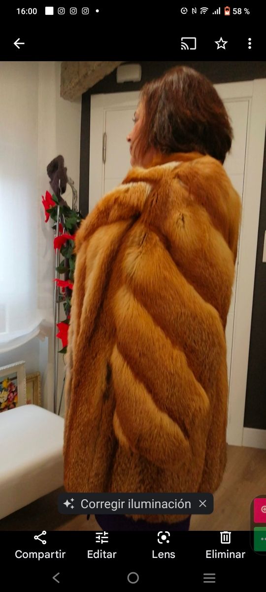 Chaqueton Piel Zorro Canadiense 