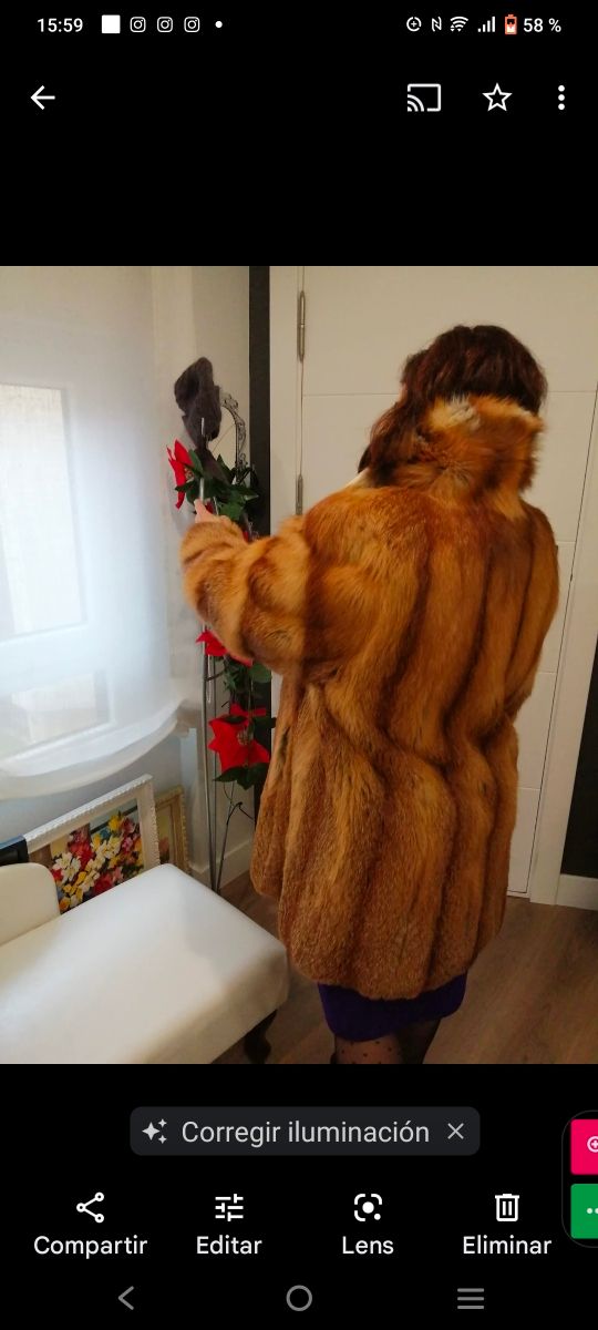 Chaqueton Piel Zorro Canadiense 