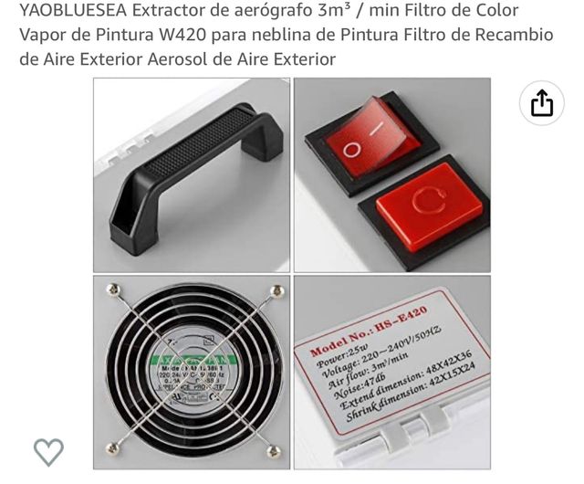 Mini depuradora de pintura