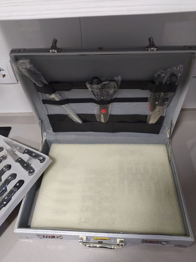 Maletín de cuchillos de cocina y utensilios de coc